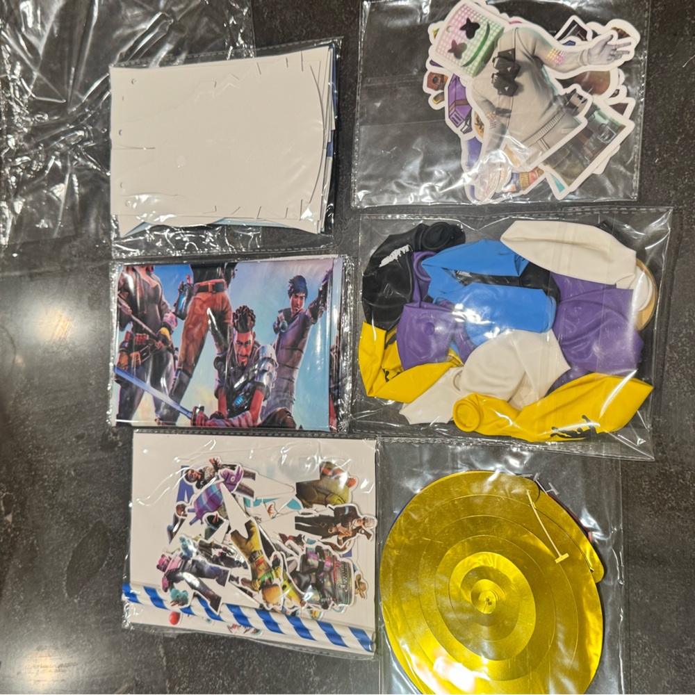 Fortnite Game Party Supplies Birthday Royale Tableware Set Gaming Party Set
